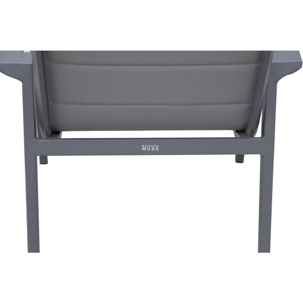 None 4-Piece Gray Coffee Table and 3 Chairs Set