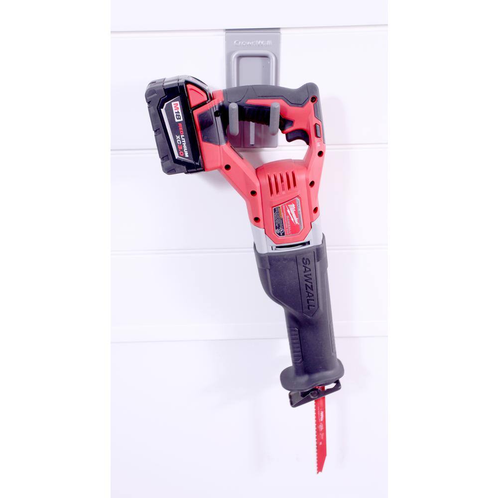 CROWNWALL Slatwall 55 lbs. Locking Small J Hook (3-Pack)