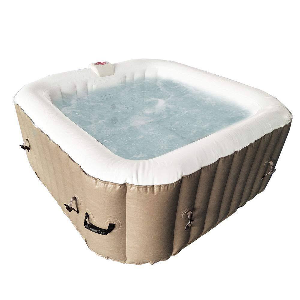 ALEKO 4-Person 130-Jet Inflatable Hot Tub