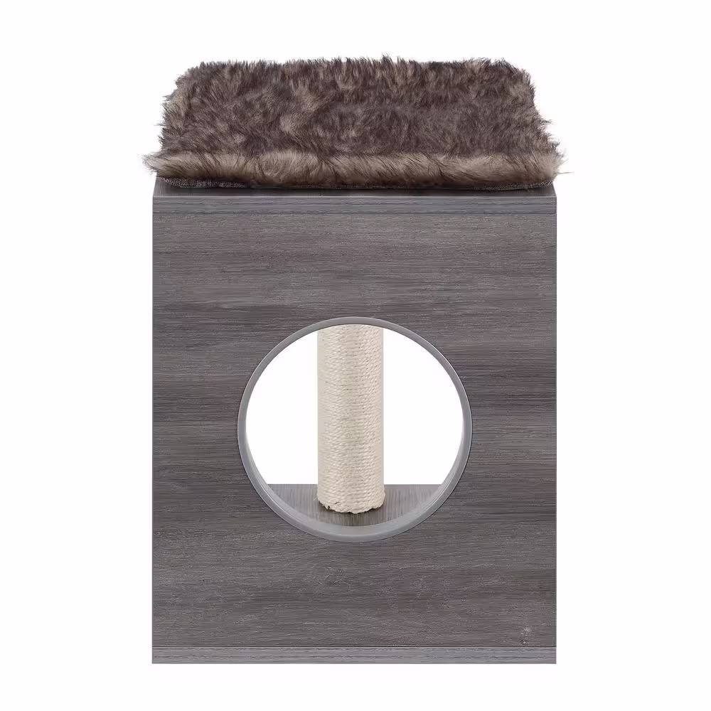 Sam's Pets Sheree 17 in. Gray Brown Cat Tree