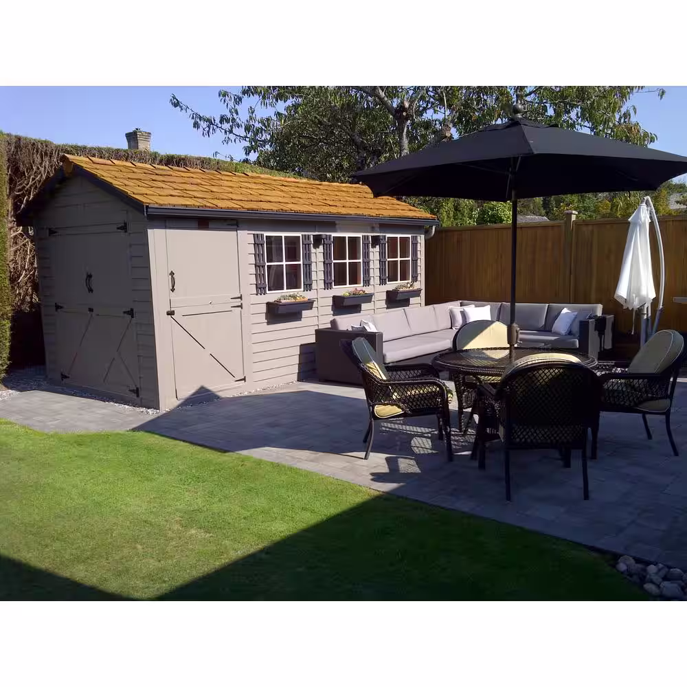 Cedarshed Boathouse 16 ft. x 8 ft. Western Red Cedar Garden Shed