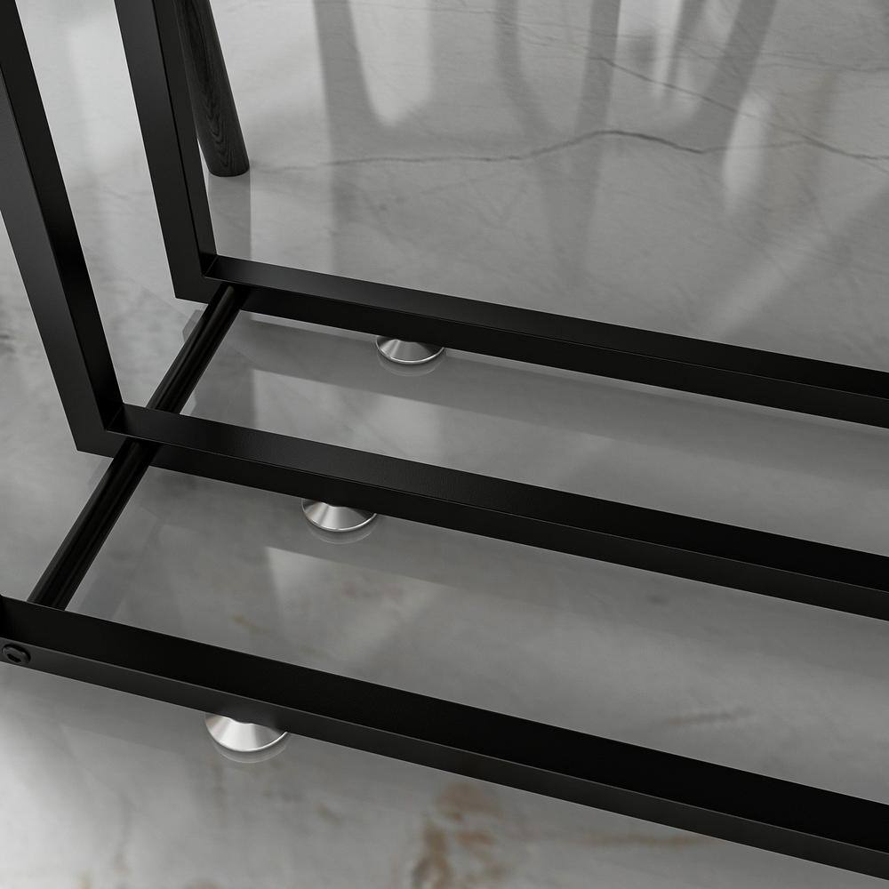 None Gray Grain Wood 94.4 in. W Metal Trestle Big Dining Table, Meeting Table Seat 6+, Legs Collapsible