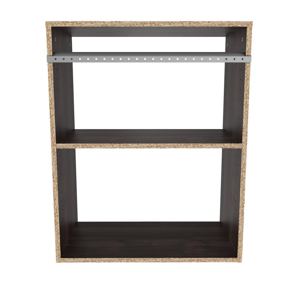 ClosetMaid Style+ 14.59 in. D x 25.12 in. W x 31.28 in. H Modern Walnut Wood Closet System Hanging Tower