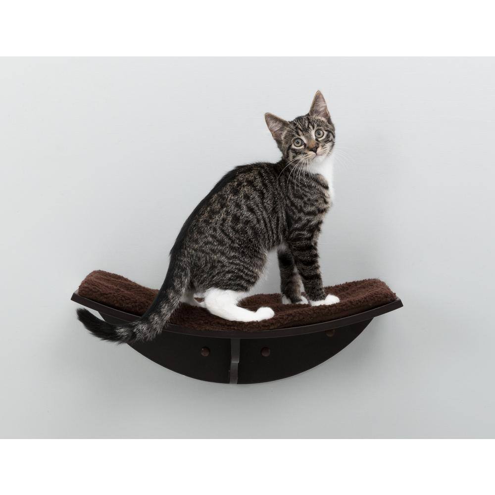 TRIXIE Lea Wall Mount Perch XL, Cat Shelf, Cat Bed, Cat Lounger, Cat Furniture