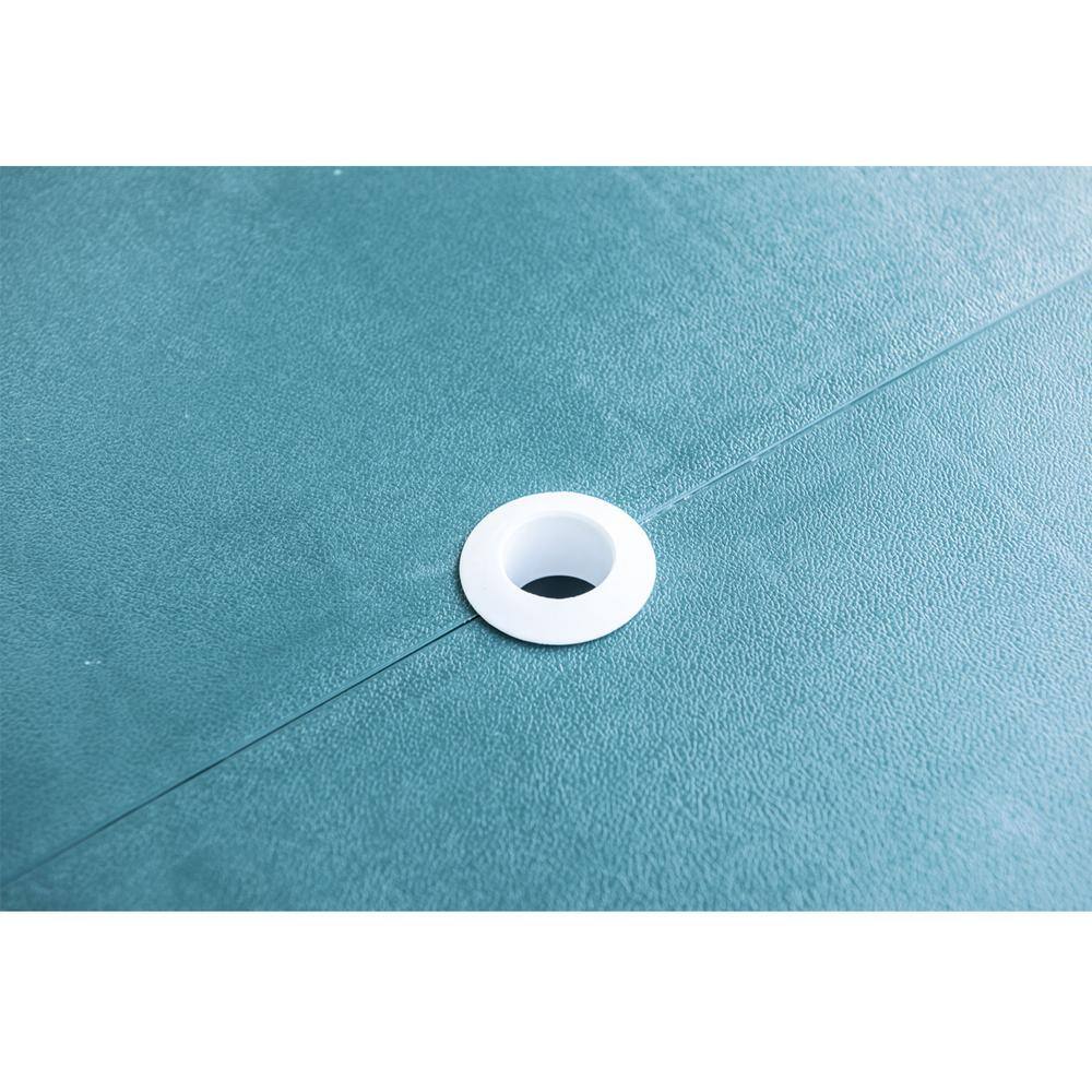 Outsunny 4-Person Green Plastic Portable Compact Folding Suitcase Picnic Table Set with Umbrella Hole and Simple Setup