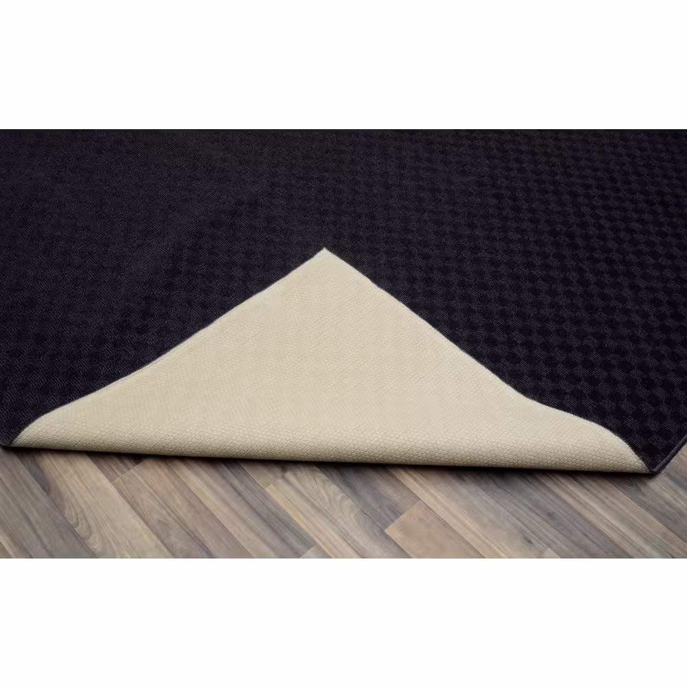 Garland Rug Medallion Black 12 ft. x 12 ft. Square Area Rug