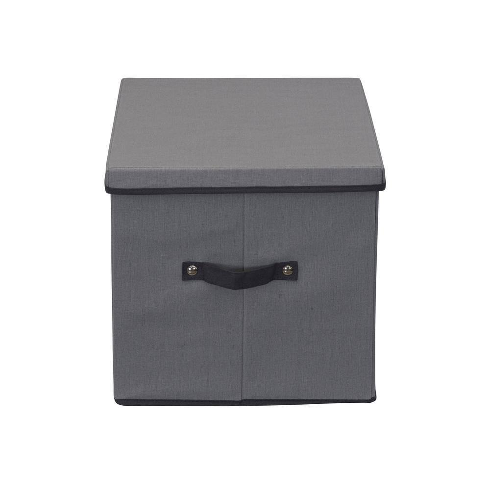 HOUSEHOLD ESSENTIALS Tall Wine Chest in Gray