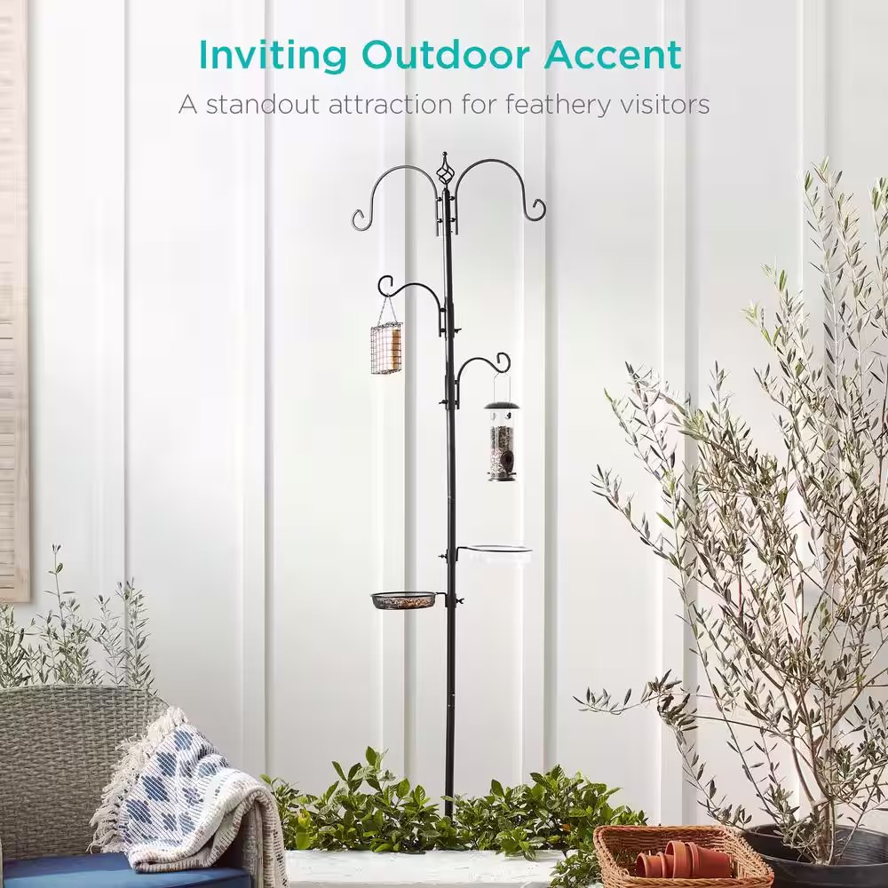 Best Choice Products Steel Suet/Block Multi-Bird Feeder Station