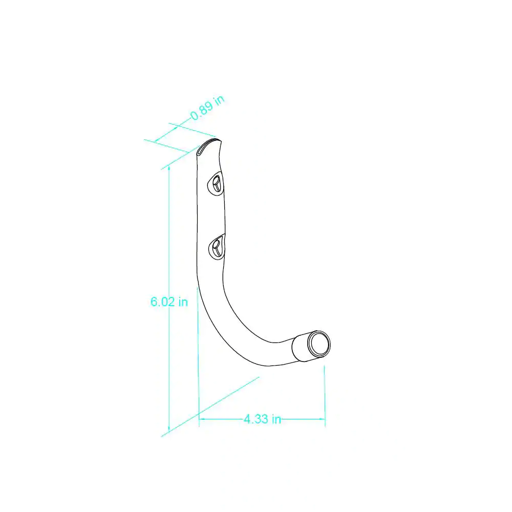Everbilt 4 in. Handy Hook Wall Mounted J-Hook with 25 lb. Capacity