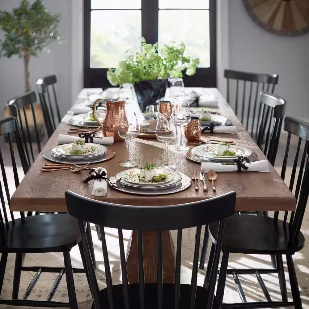 SAFAVIEH Riley Black Wood Dining Chair (Set of 2)