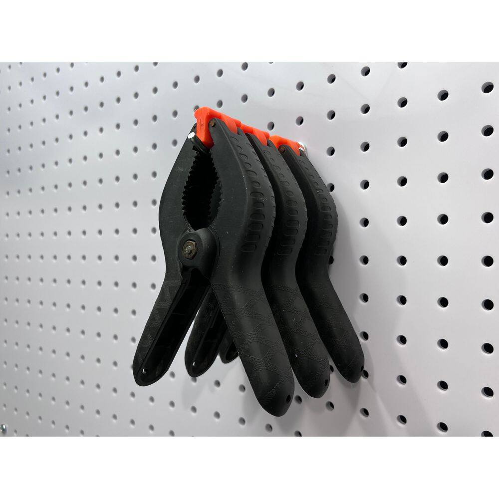 Triton Products 4 in. Single Rod 30 Degree Bend 3/16 in. Dia Zinc Plated Steel Pegboard Hook (10-Pack)