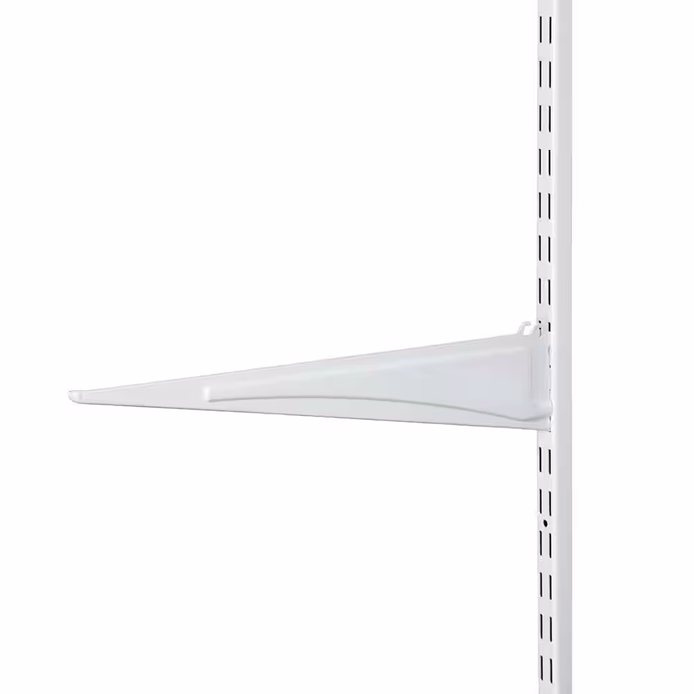 ClosetMaid ShelfTrack 12 in. x .5 in. White Shelf Bracket (9 Pieces)