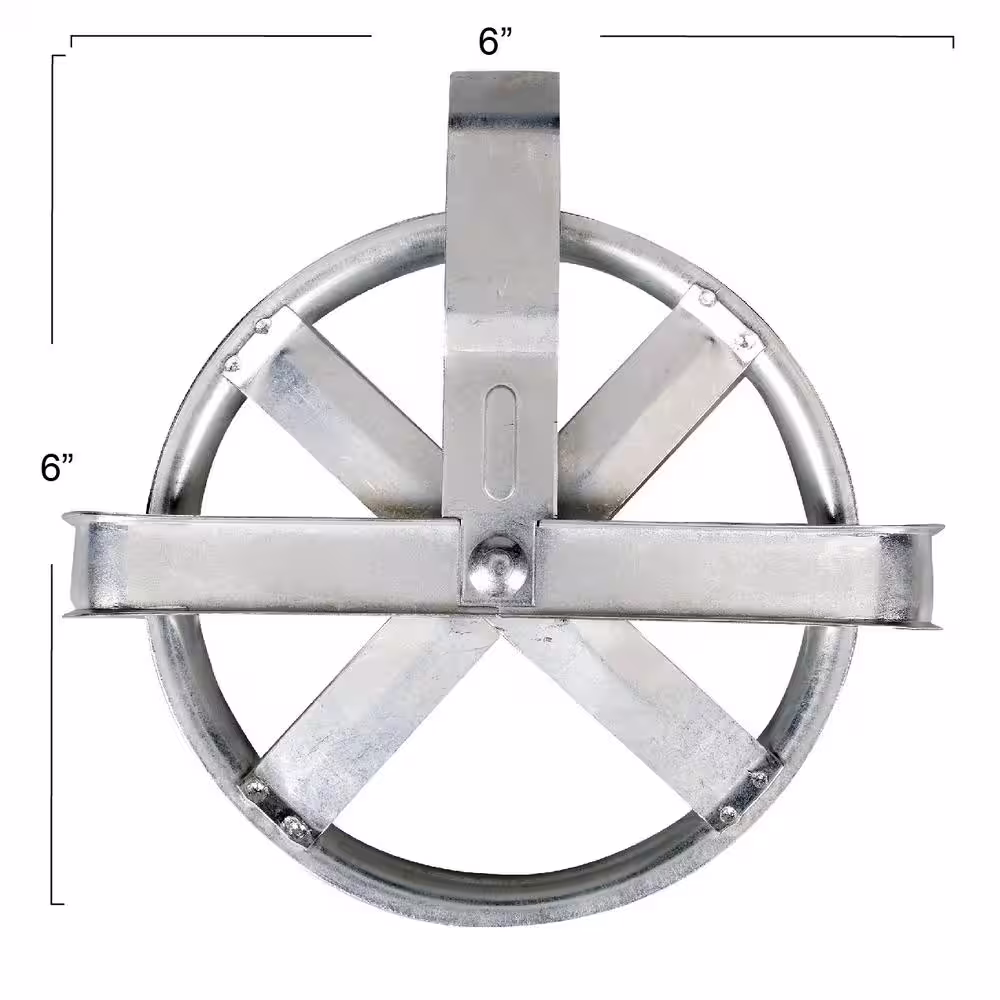 HOUSEHOLD ESSENTIALS 5 in. Dia Heavy-Duty Steel Laundry Line Pulley