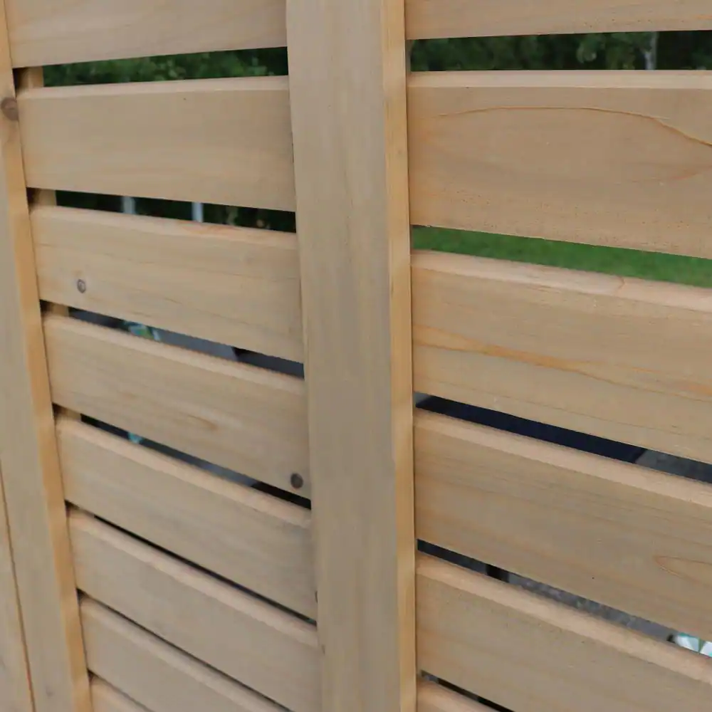 Yardistry 12 ft. Meridian Cedar Privacy Wall