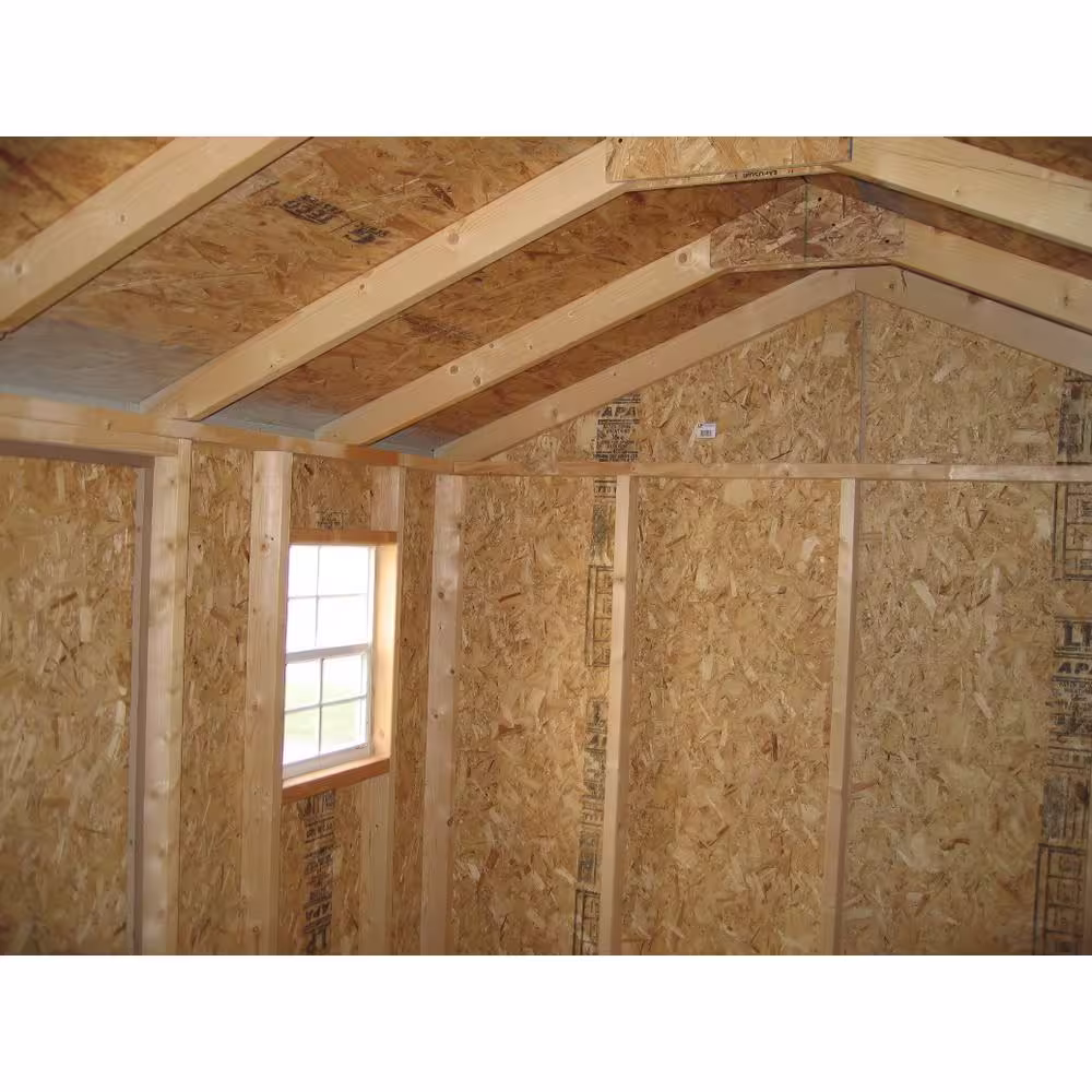 LITTLE COTTAGE CO. Value Workshop 12 ft. x 14 ft. Wood Shed Precut Kit