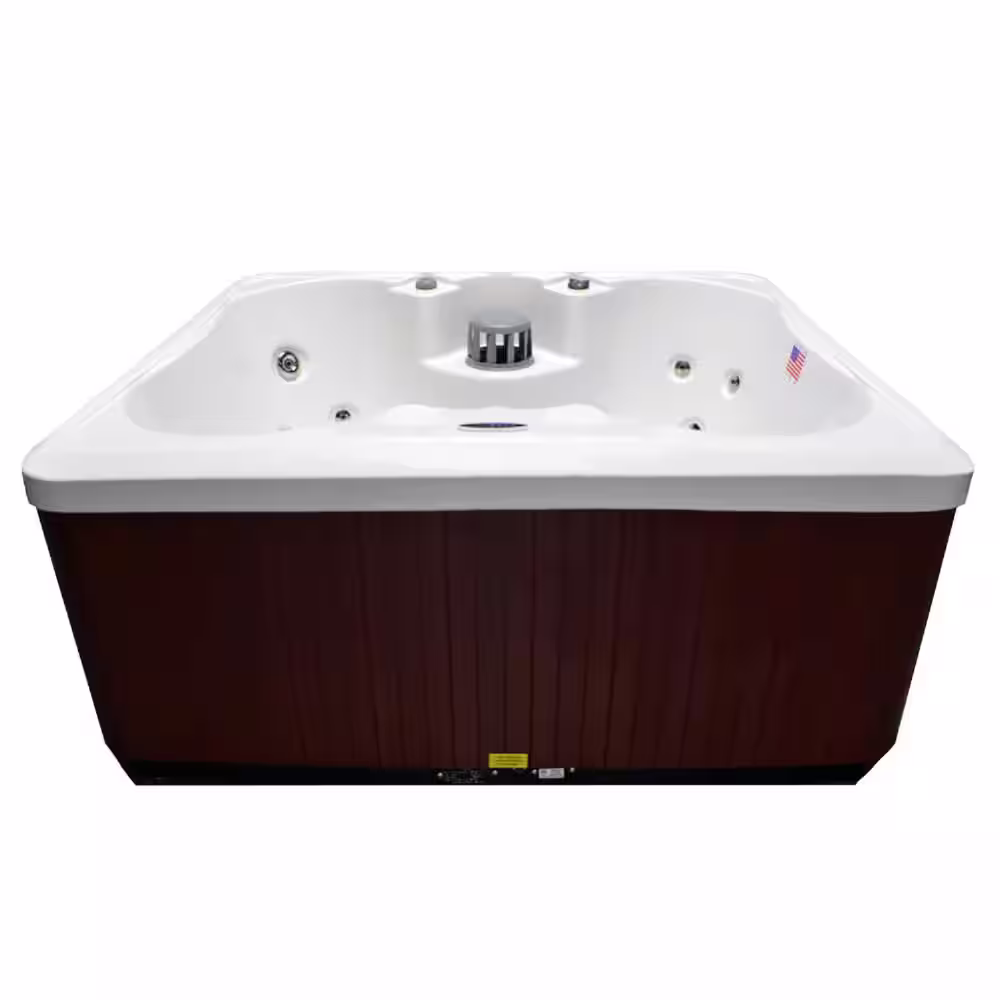 Home and Garden Spas 5-Person 14 Jet Hot Tub Spa with LED Lighting and Waterfall Feature