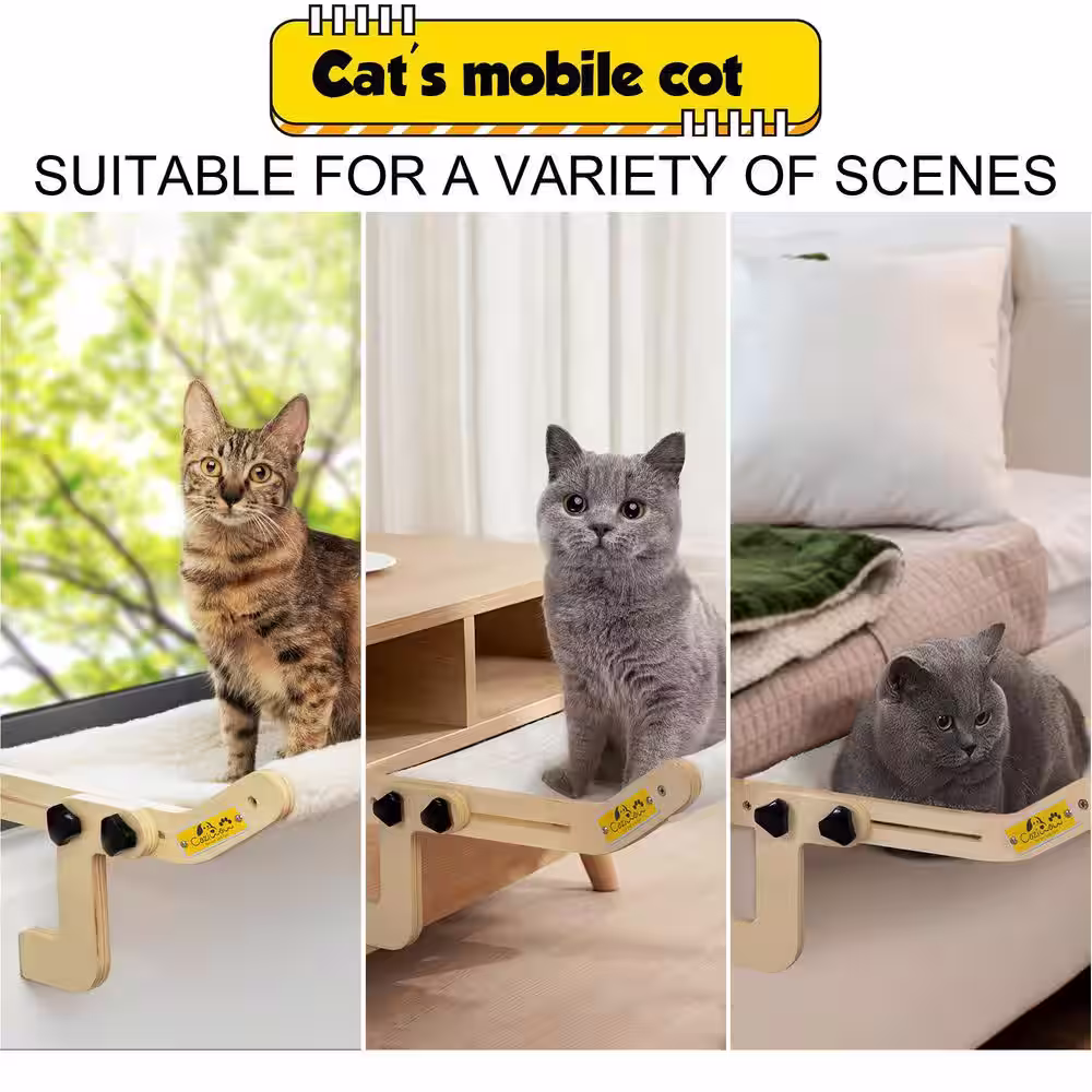 COZIWOW Cat Window Perch Bed Adjustable Distance
