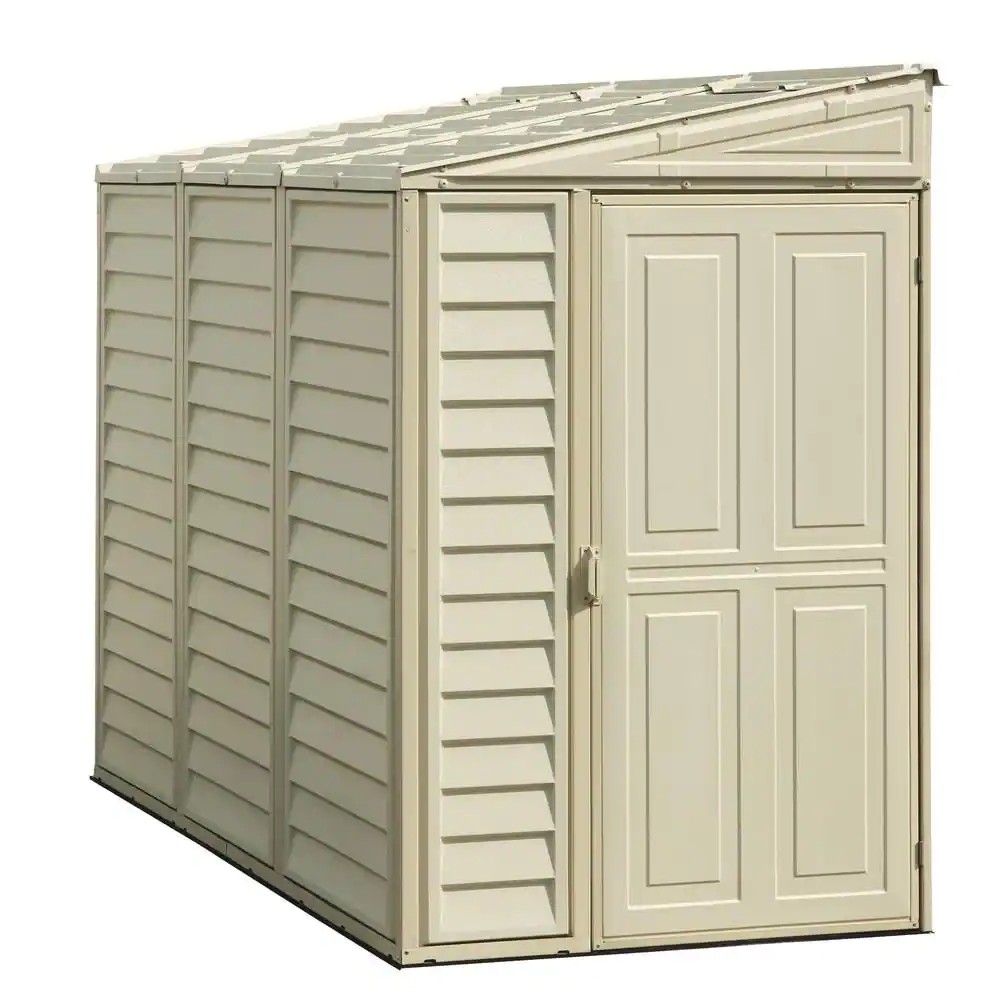 Duramax Building Products Sidemate 4 ft. x 8 ft. Vinyl Shed with Foundation 29.25 sq. ft.