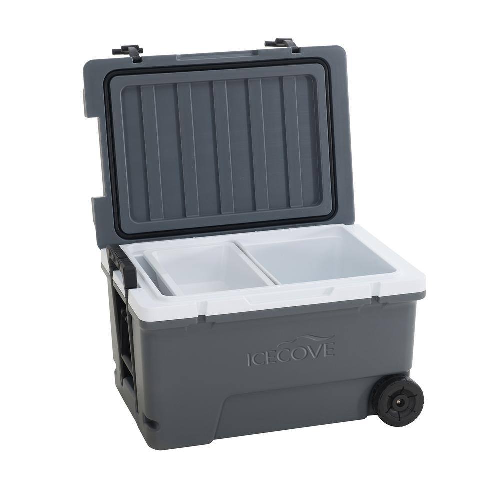Sunjoy IceCove 60-Quart Solar Cooler - Castlerock Grey