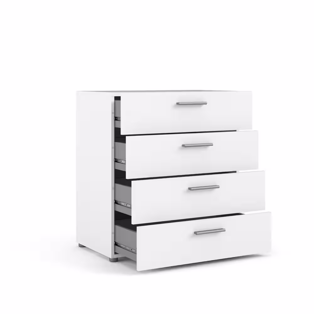 Tvilum Austin 4-Drawer White Chest of Drawers