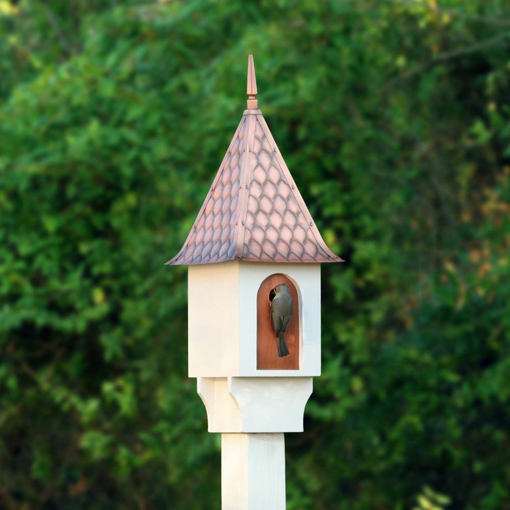 Good Directions Chateau Bird House Pure Copper Diamond Pattern Roof
