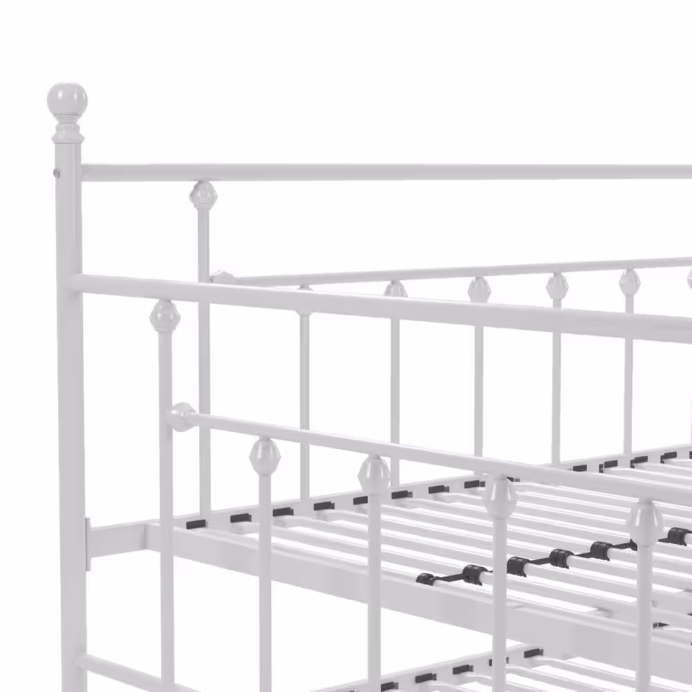 DHP Mia Queen Daybed and Full Trundle Set, White