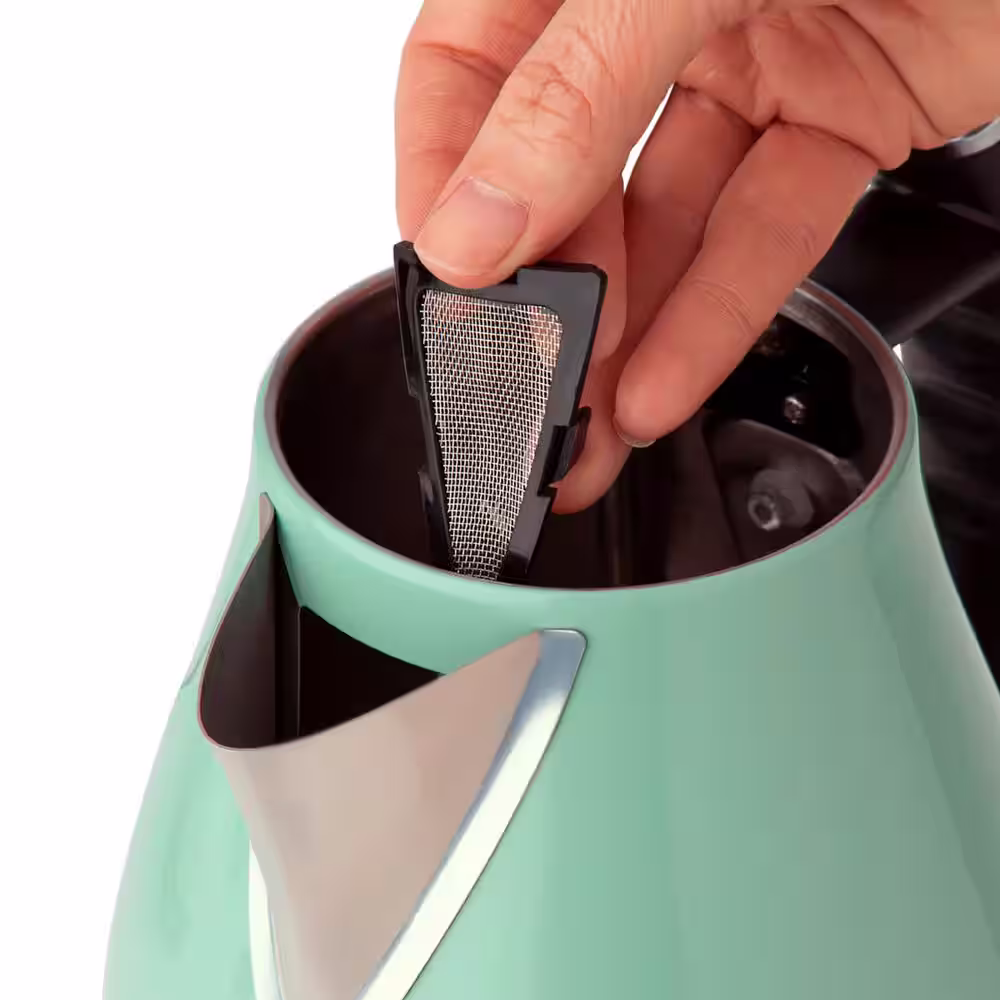 HADEN Cotswold 1.7 l 7-Cup Green Stainless Steel Electric Kettle with Auto Shut-Off and Boil-Dry Protection