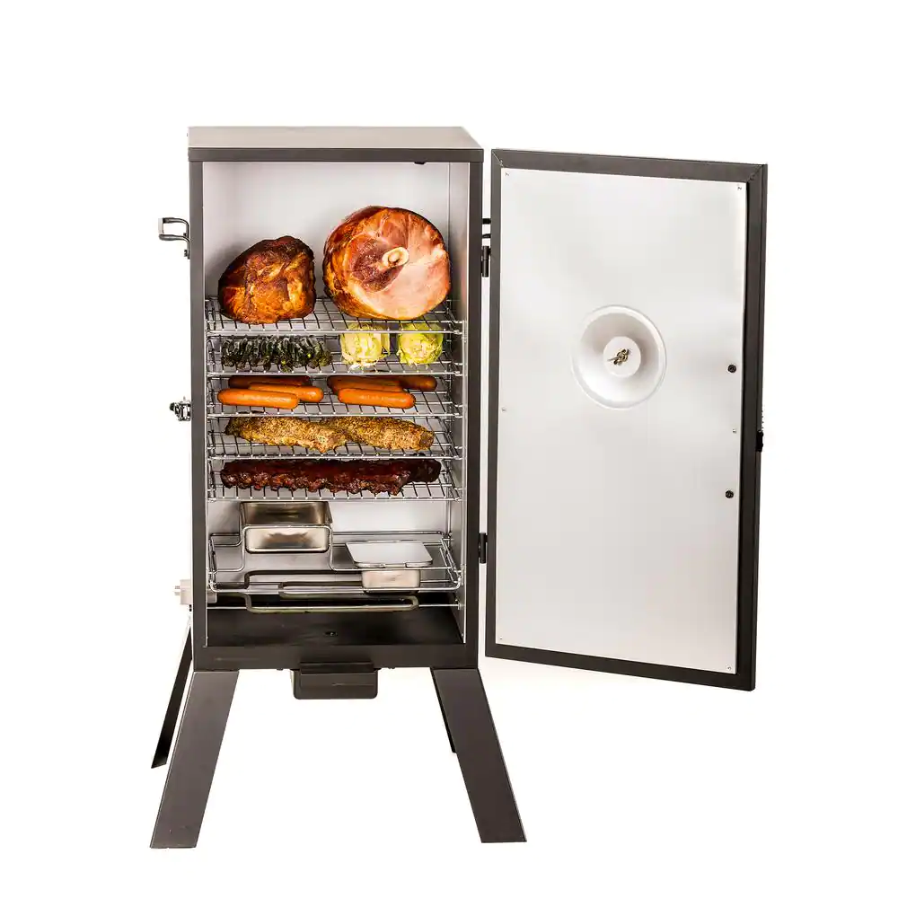 Masterbuilt 30 in. Analog Electric Smoker in Black with 3 Racks