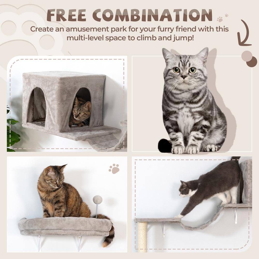 COZIWOW Wall-mounted Cat Tree Wall Shelves