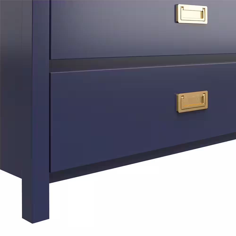 Little Seeds Monarch Hill Haven 5-Drawer Navy Dresser (46.77 in. H x 35.67 in. W x 19.68 in. D)