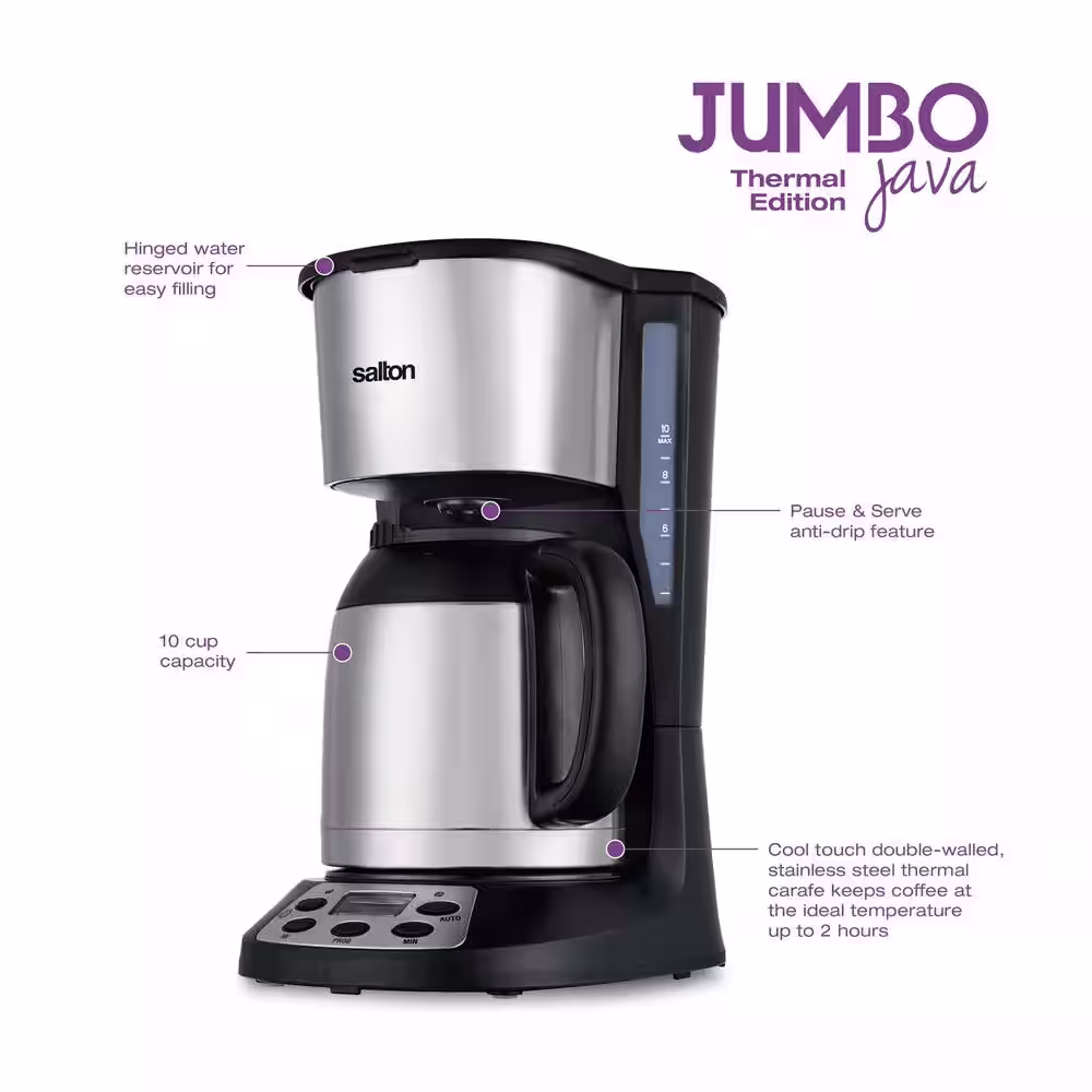 Salton Jumbo Java 14 Cup Coffee Maker - Thermal
