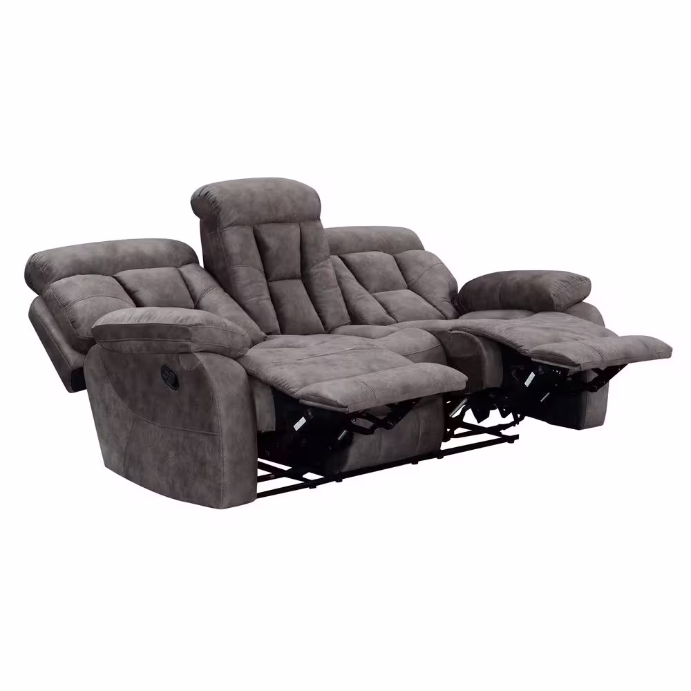 Steve Silver Bogata 87 in. W Mushroom Reclining Sofa