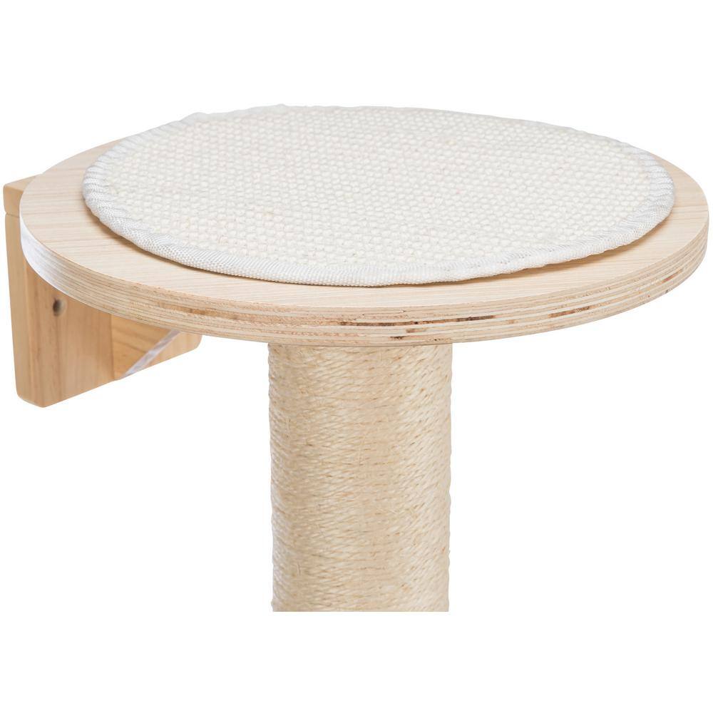 TRIXIE Mateo Wall Mounted Cat Tree, Natural/White