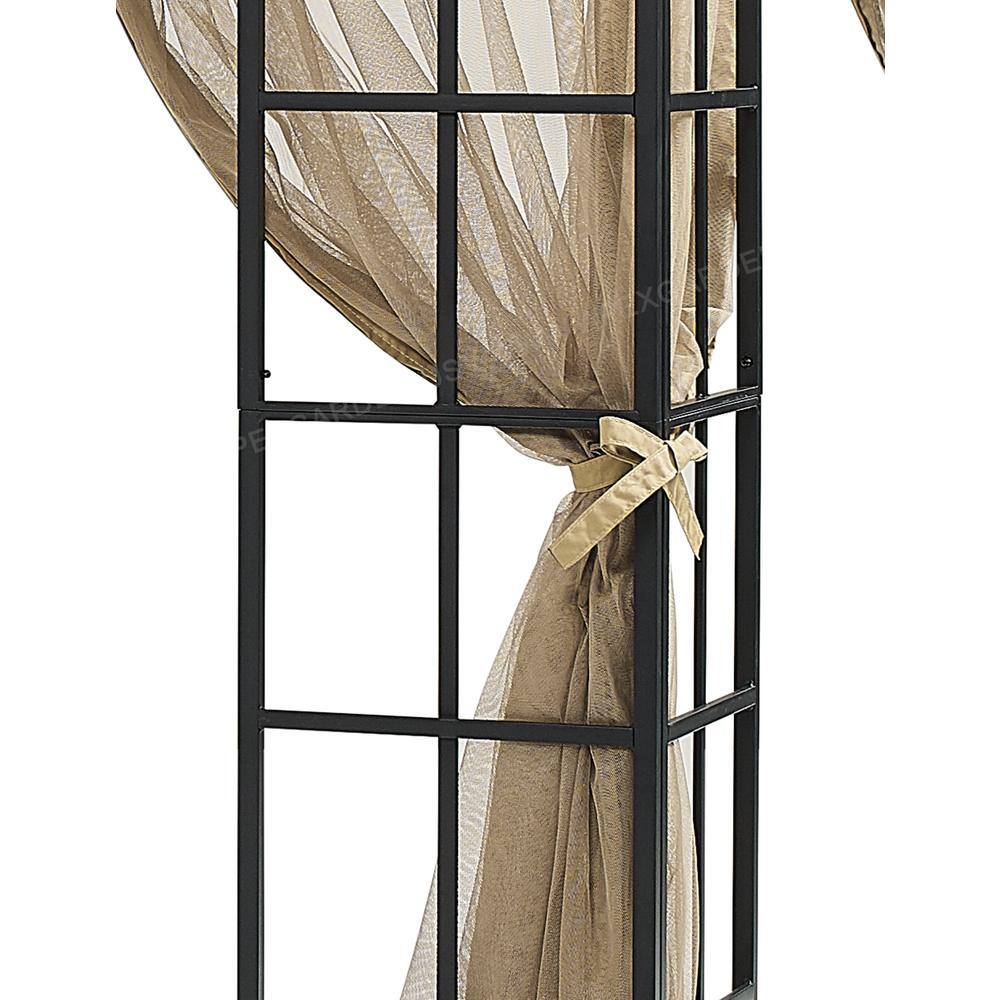 APEX GARDEN Melody II â?10 ft. x 12 ft. Gazebo with Mosquito Net