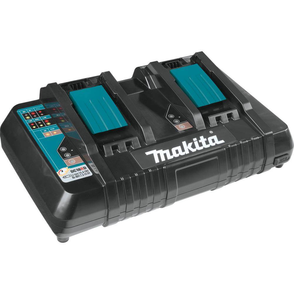 Makita 18 in. 18V X2 (36V) LXT Walk Behind Self Propelled Lawn Mower Kit w/4 Batteries(5.0 Ah) w/bonus 18V X2 (36V) LXT Blower