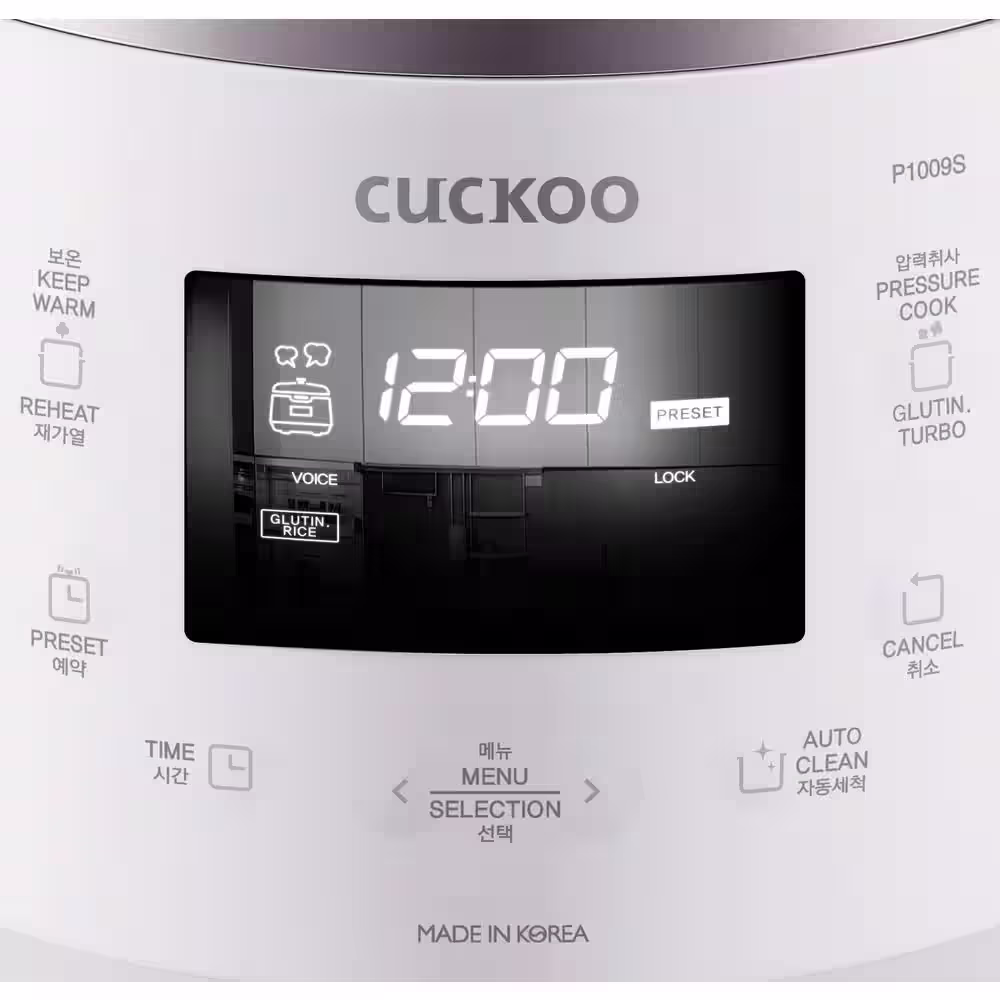 Cuckoo 10-Cup High Pressure Rice Cooker in White