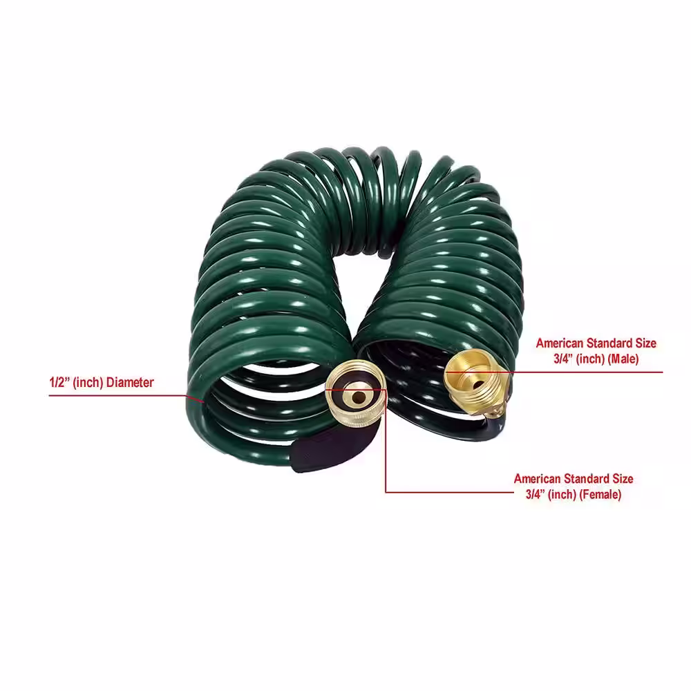 Instapark 3/4 in. x 25 ft. Heavy Duty Recoil Garden Hose
