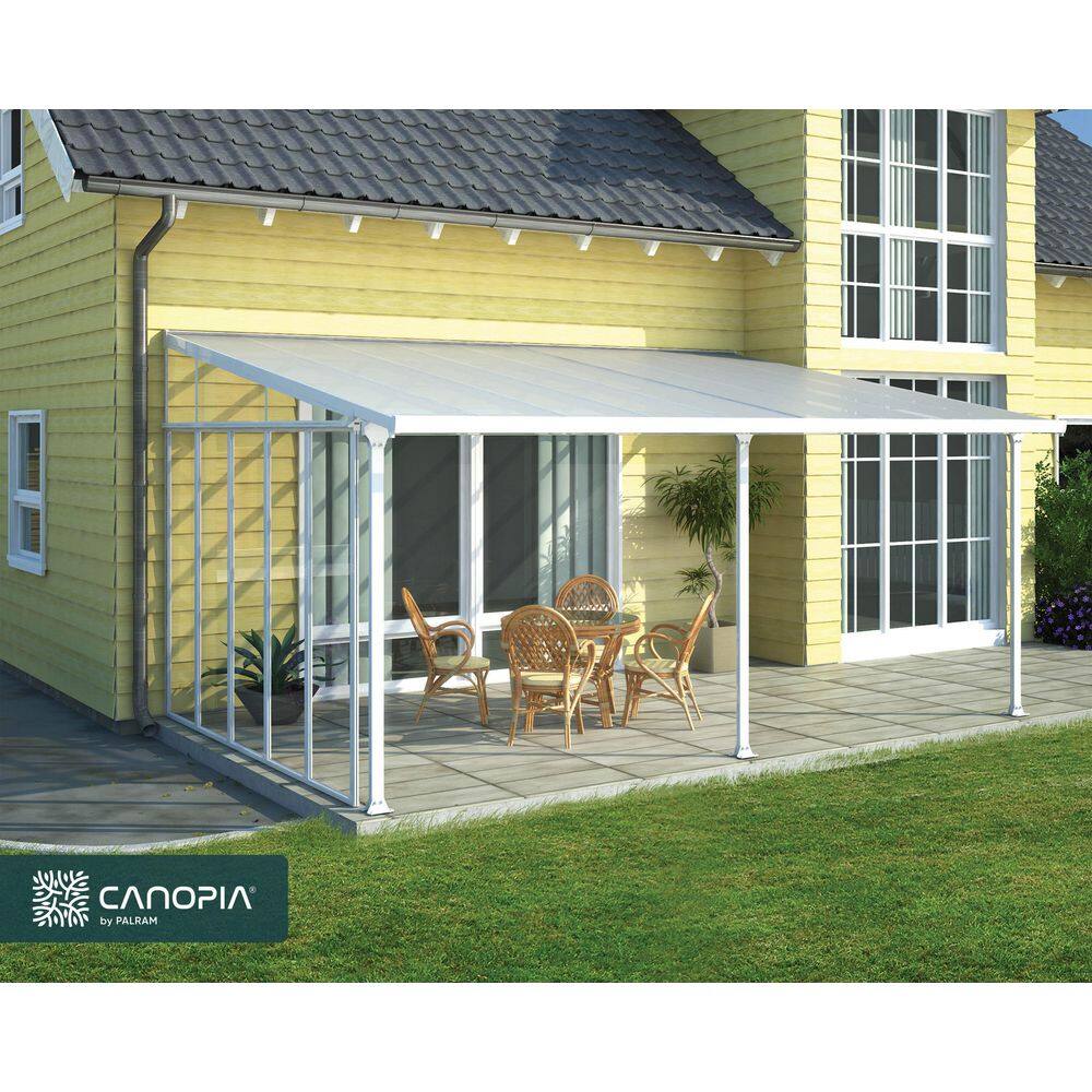 CANOPIA by PALRAM 13 ft. Series Patio Cover SideWall in White
