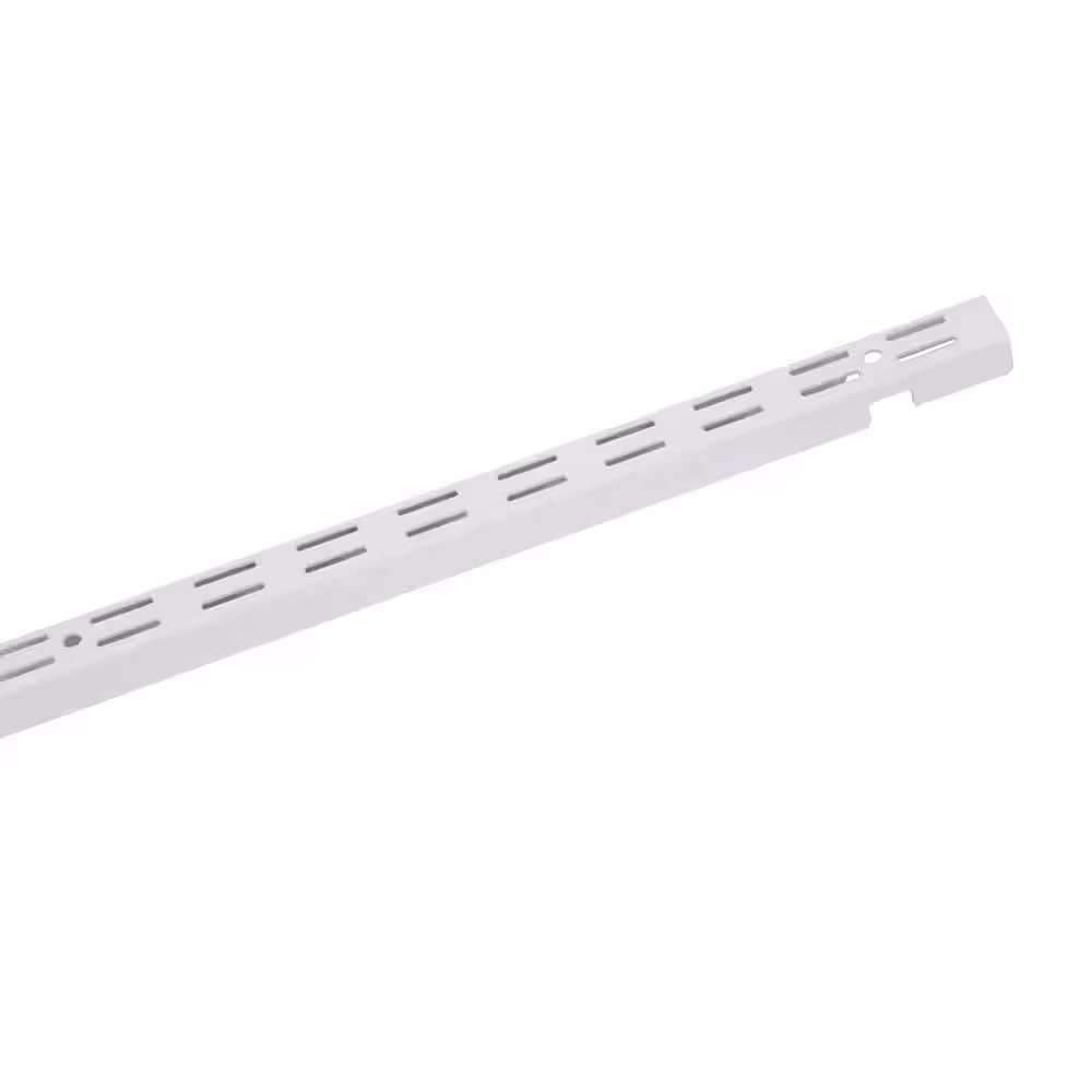 ClosetMaid ShelfTrack 60 in. x 1 in. White Standard (3 Pieces)