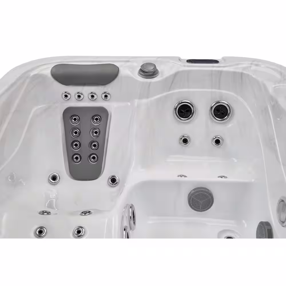 Luxury Spas Casey 3-Person 47 Jet Lounger Hot Tub with Bluetooth