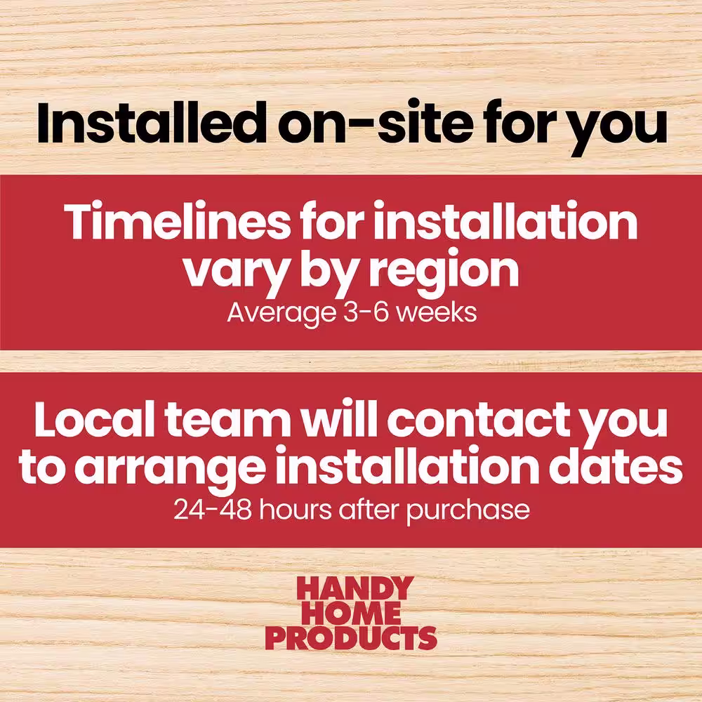 Handy Home Products Professionally Installed CAMBRIA 10 ft. x 4 ft. Space Saver Lean-to Wood Shed with Barn Door-Brown Shingle (40 sq. ft.)