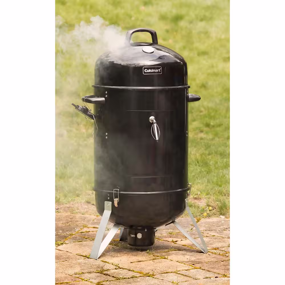 Cuisinart Vertical 18 in. Dia Charcoal Smoker in Black