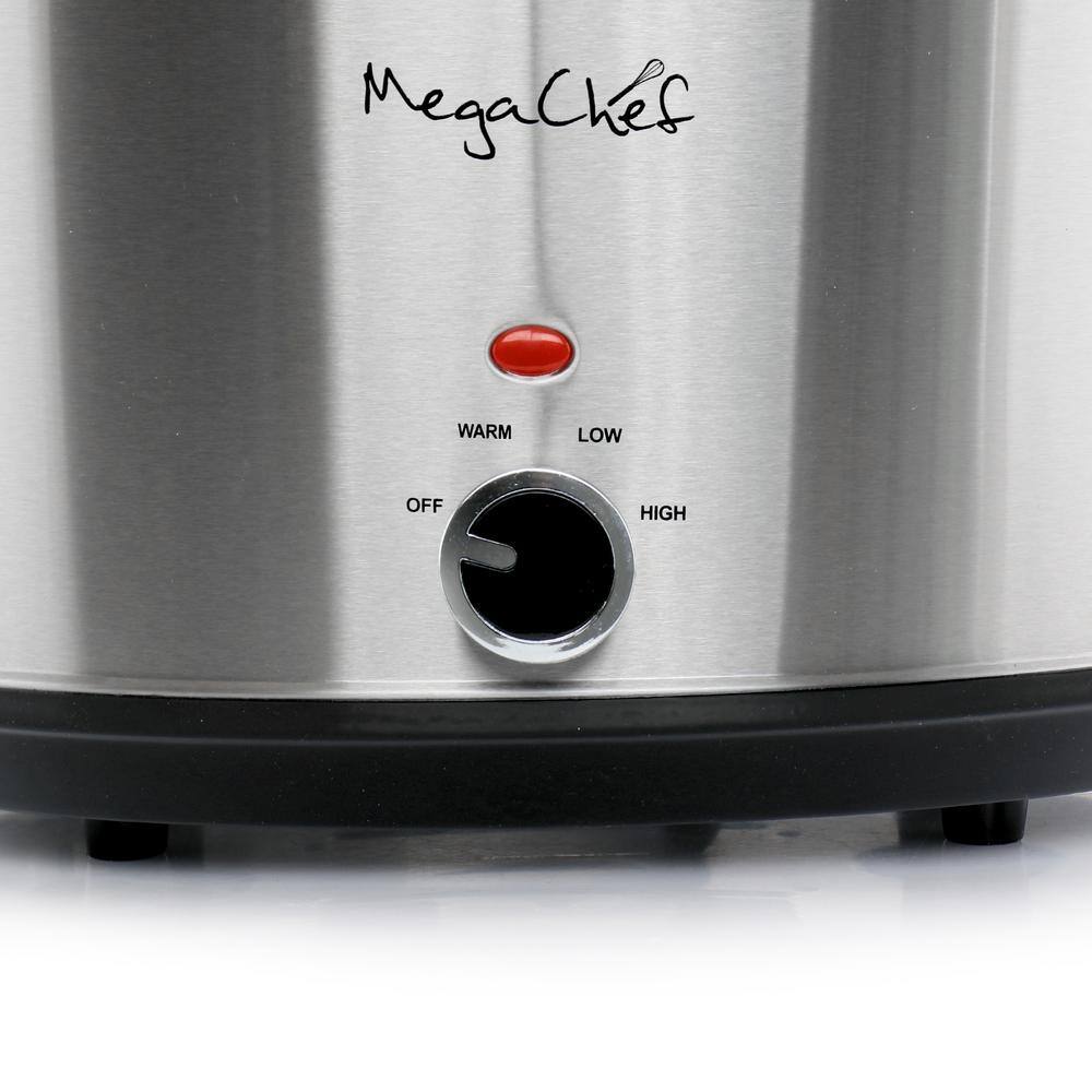 MegaChef 8.4 qt. Slow Cooker with Mini 0.6 Liter Warmer