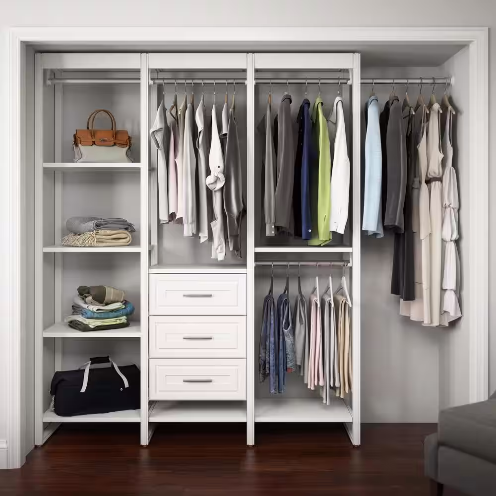 CLOSETS By LIBERTY 24 in. Customizable Classic White Closet Rod