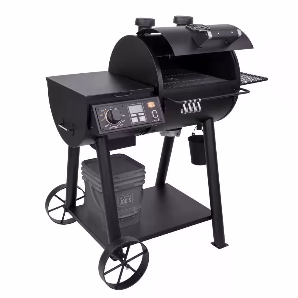 OKLAHOMA JOE'S Rider 600 G2 Pellet Grill in Black with 617 sq. in. Cooking Space