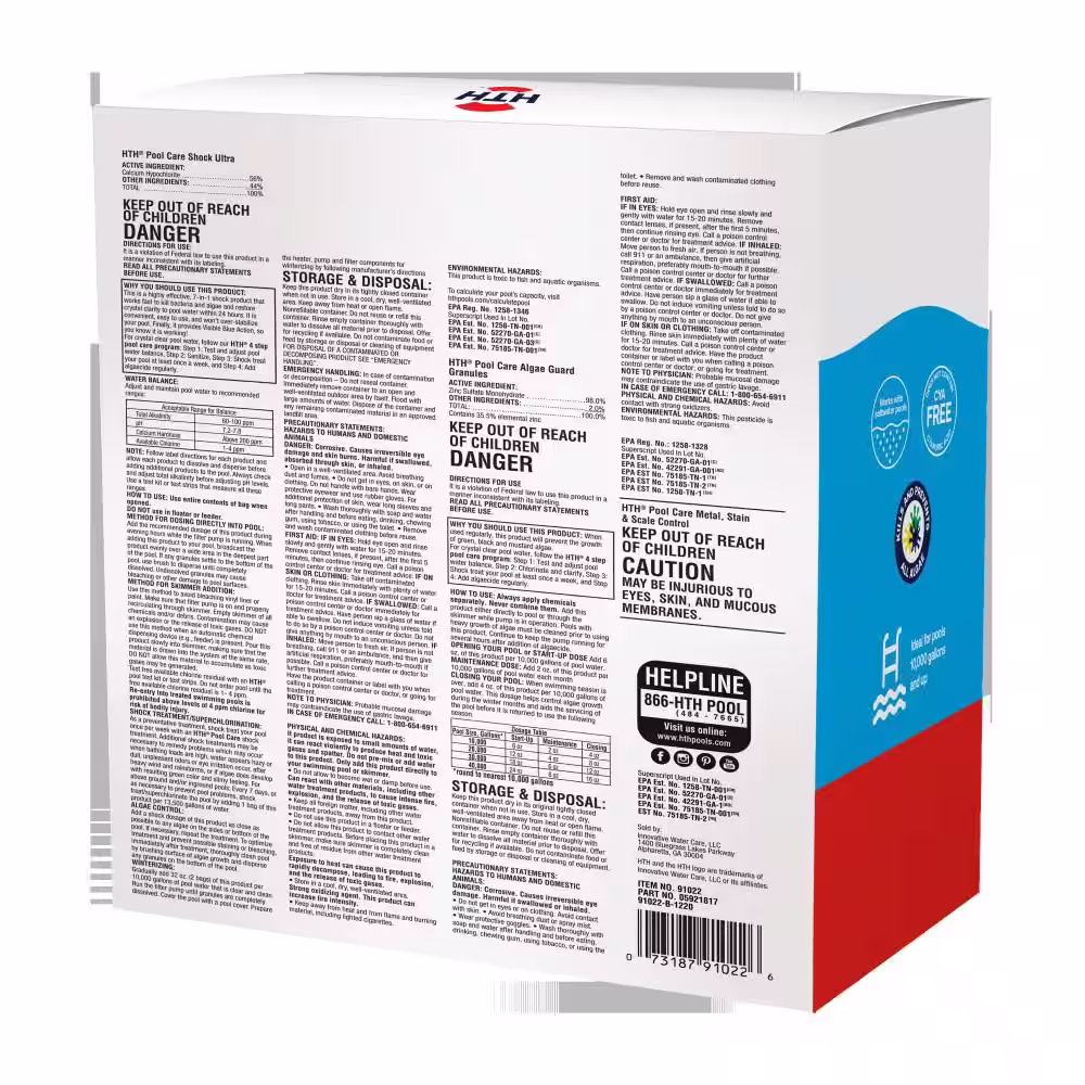 HTH 4.87 lbs. Pool Care Kit