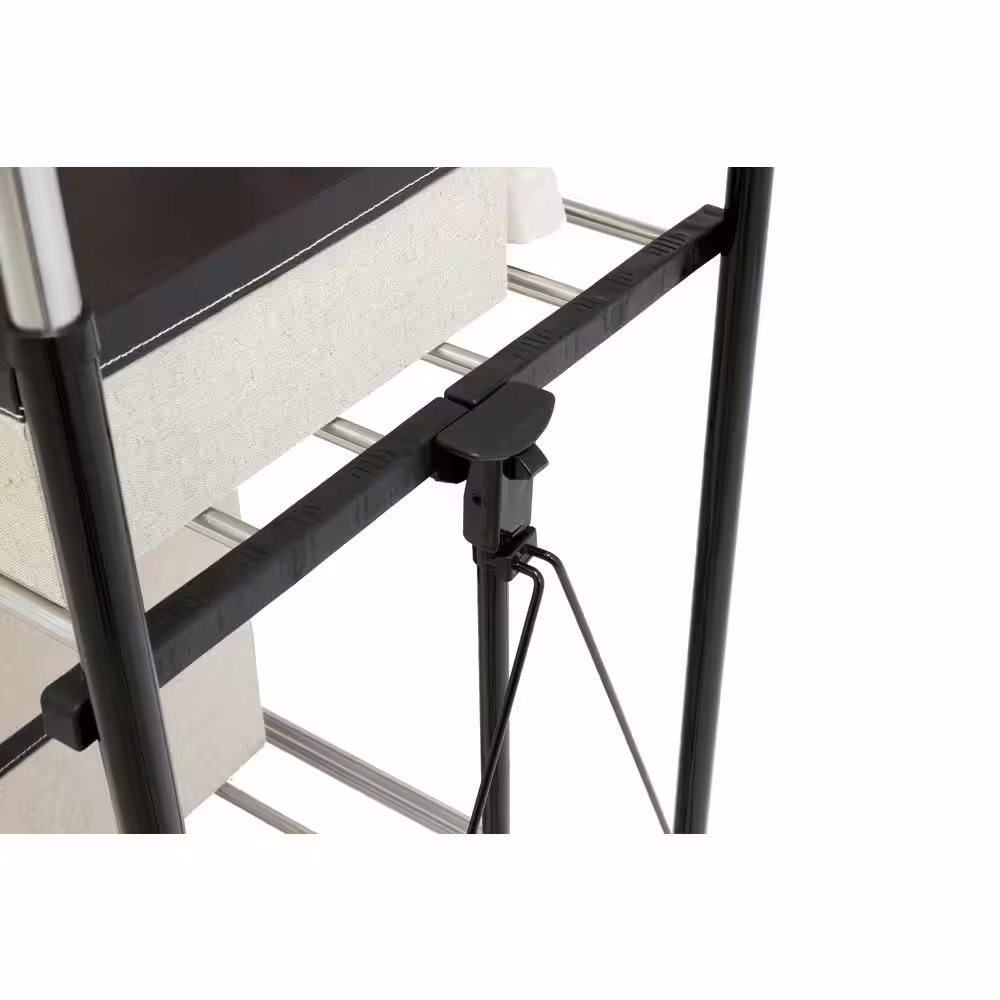 Greenway Stainless Steel Collapsible Double-Bar Garment Rack