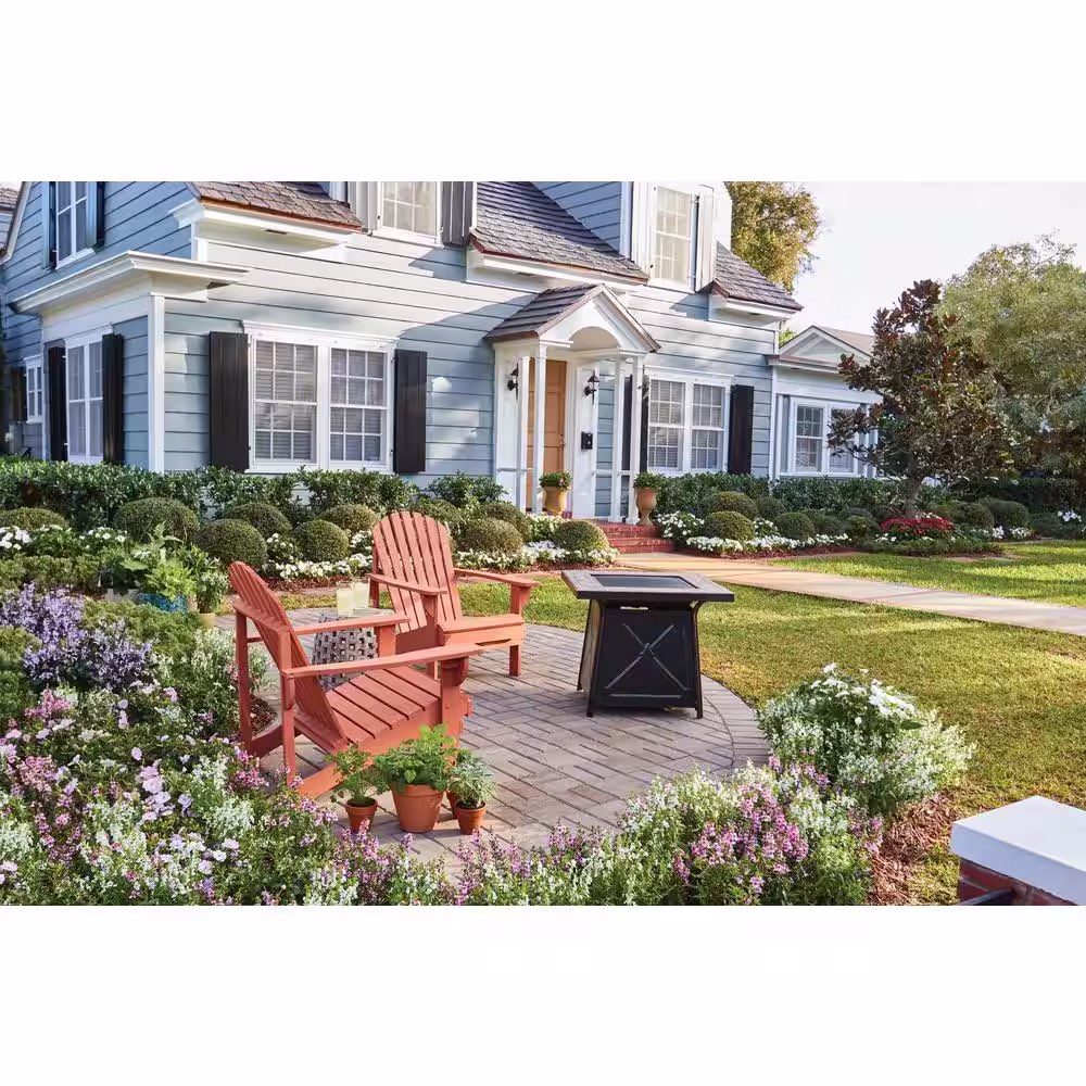 Hampton Bay Crossridge 50,000 BTU Antique Bronze Gas Fire Pit