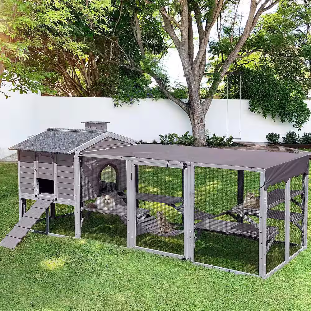 None Large Cat Enclosure, Vertical Climbing Enclosure