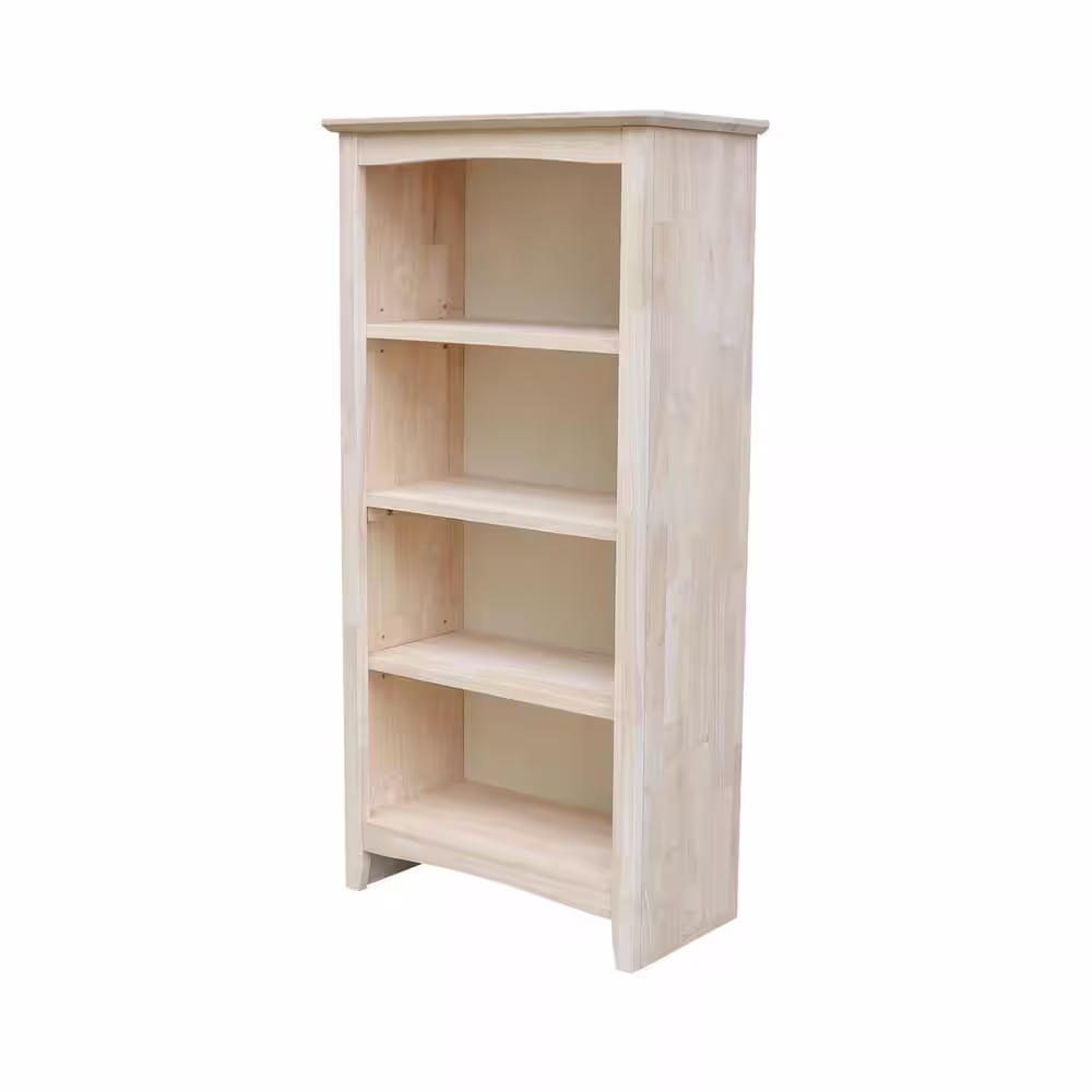 International Concepts Unfinished Shaker Bookcase - 48
